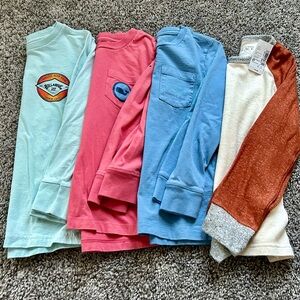 Kids Colorful Long Sleeve Shirts Set